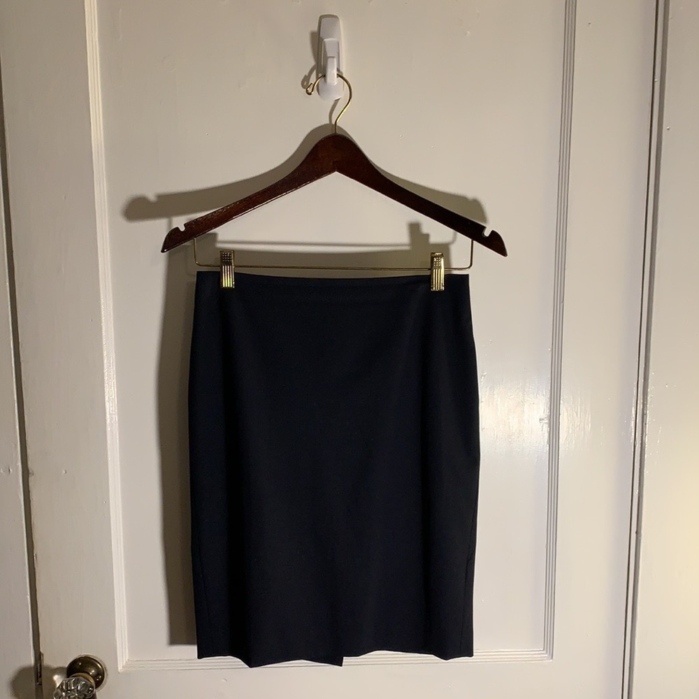Anne Taylor Petite Navy Pencil Skirt - Size 0P